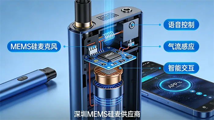深圳MEMS硅麦供应商分析电子烟内部结构