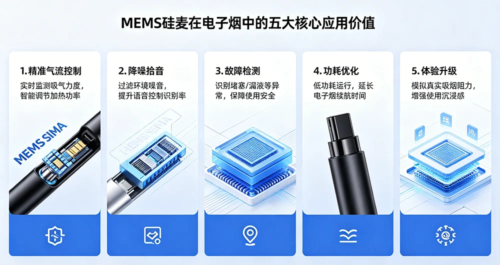 MEMS硅麦在电子烟中的五大核心应用价值