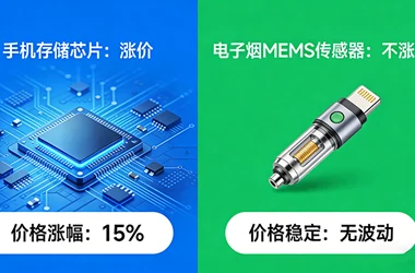 上游狂飙下的冷静玩家:当存储芯片涨价潮席卷手机,电子烟MEMS传感器为何能“独善其身”?
