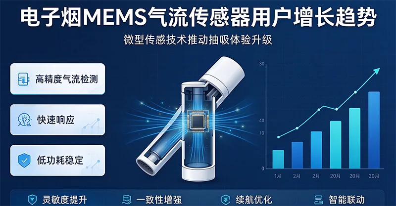 电子烟MEMS气流传感器用户增长趋势