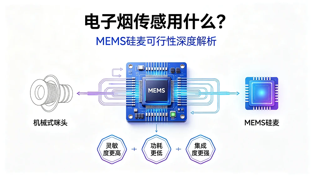 电子烟传感用什么？MEMS硅麦可行性深度解析 | 传统咪头替代趋势