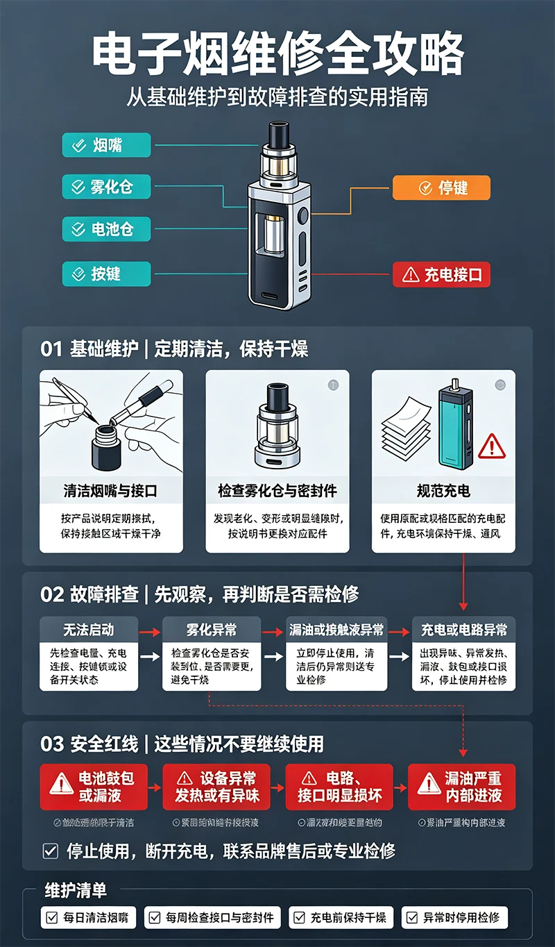 电子烟维修全攻略